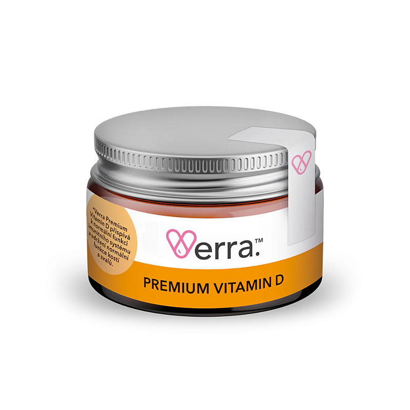 Verra Premium Vitamín D 25 mcg (1000 IU), 30 kapsúl