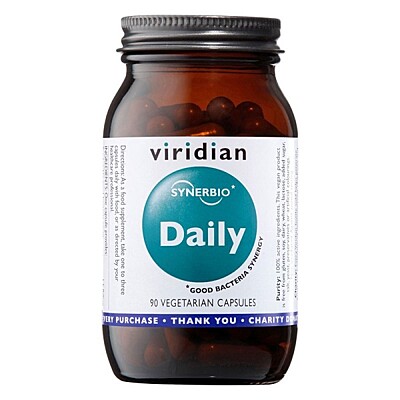 Viridian Synerbio Daily probiotiká a prebiotiká, 90 kapsúl