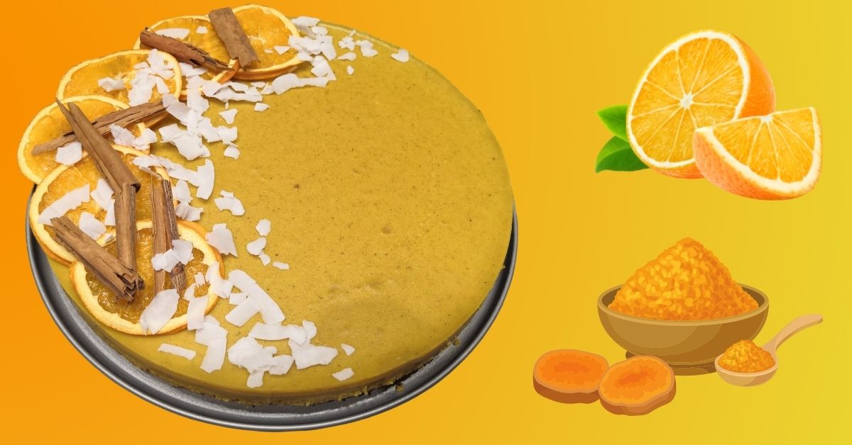 Kurkumovo-citrusová torta na posilnenie imunity (vegan, bez lepku)